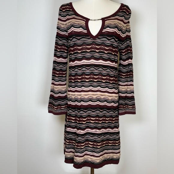 White House Black Market Multicolor Striped Sweater Tunic Women’s Size Medium - Picture 1 of 10